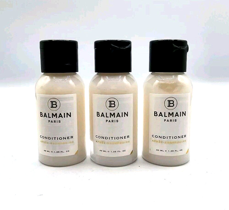3 pack BALMAIN Paris Conditioner 40ml -1.35 oz Travel Hotel Size
