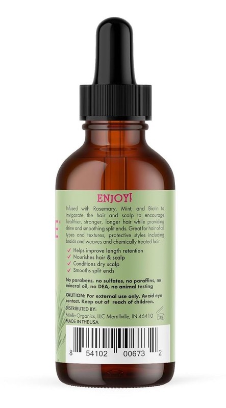 Mielle Organics Rosemary & Mint Hair Oil - Strengthening Biotin Oil Infused Friz gallery
