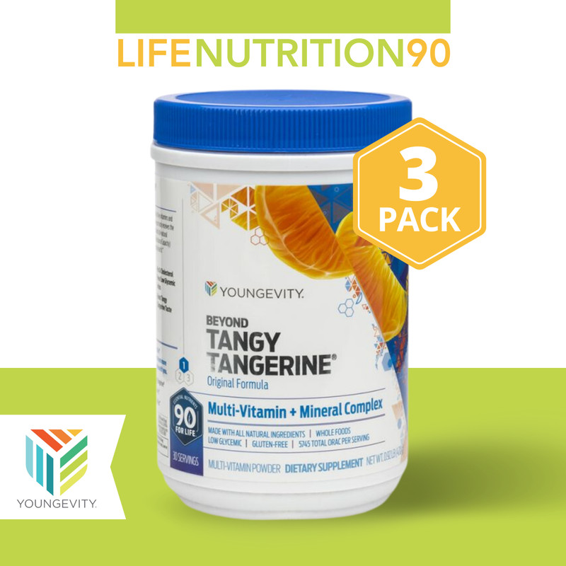 Youngevity Beyond Tangy Tangerine Original 420g Canister / 3 Pack