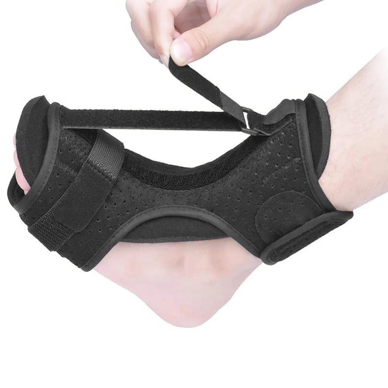 Plantar Fasciitis Night Splint Adjustable Foot Drop Ankle Brace Support Toe Pain