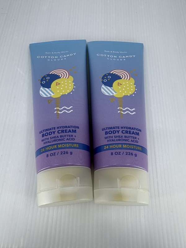 NEW 2 Cotton Candy Clouds» Bath Body Works Ultimate Hydration Body Cream 8oz