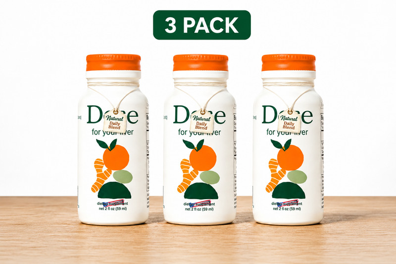 Dose for Your Liver Cleanse Detox Repair Wellness Shot 2oz Pack of 3