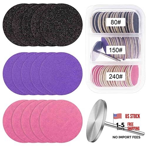 Sanding Paper Discs with Metal 62A – Mixed Zebra/Purple/Pink 80/150/240 Grit