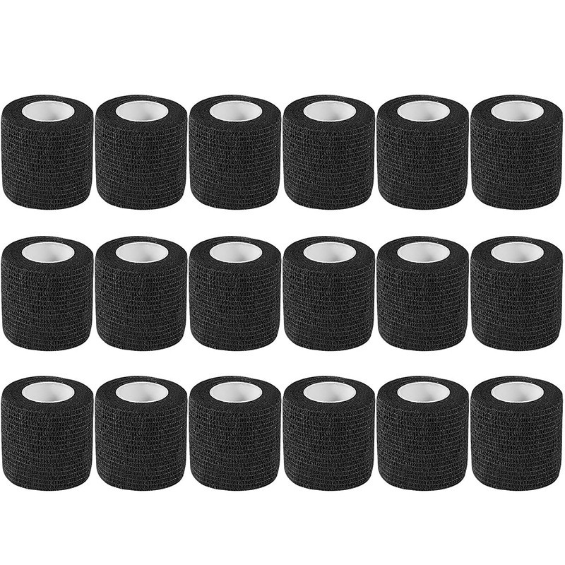 18 Pack Self Adhesive Bandage Wrap, Elastic Cohesive Bandage Wrap 2″ X 5 Yards
