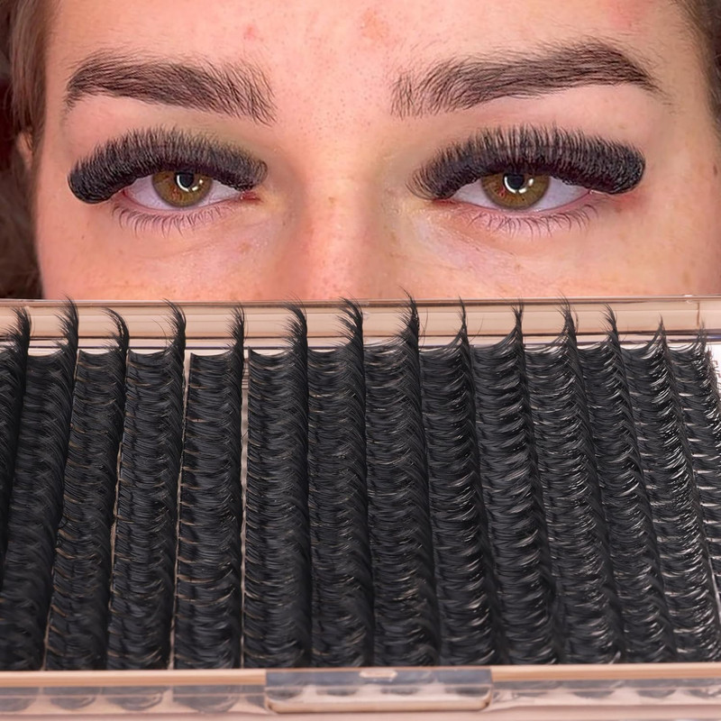 Volume Lash Clusters Kit DIY Lash Extension Kit D Eyelash Extensions with Las... gallery