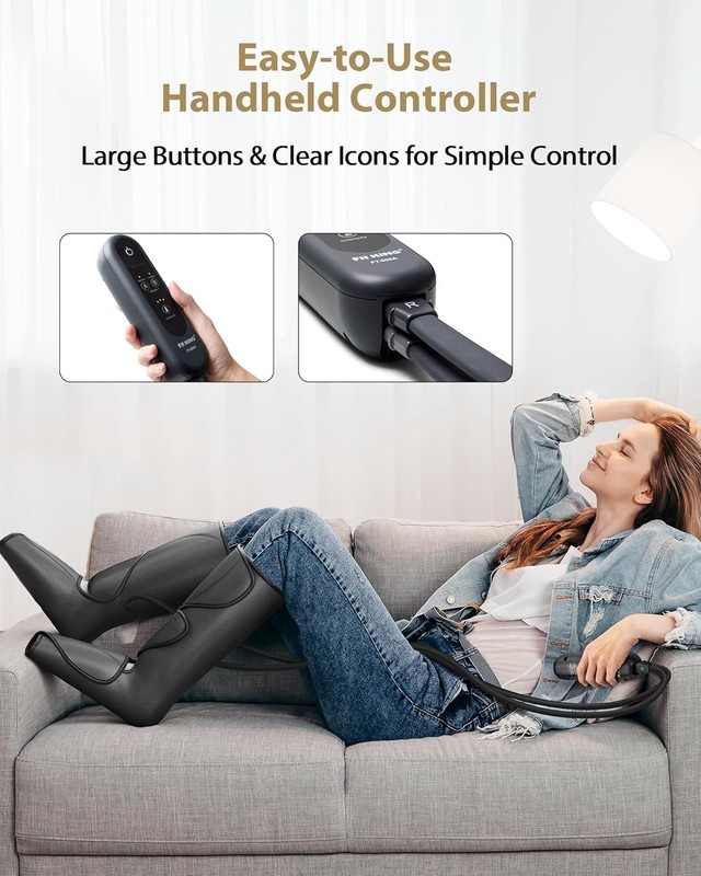 Fit King Leg Massager for Circulation Pain Relief, Air Compression Pain Relief gallery