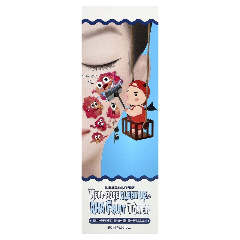 Milky Piggy, Hell-Pore Clean Up AHA Fruit Toner, 6.76 fl oz (200 ml) gallery
