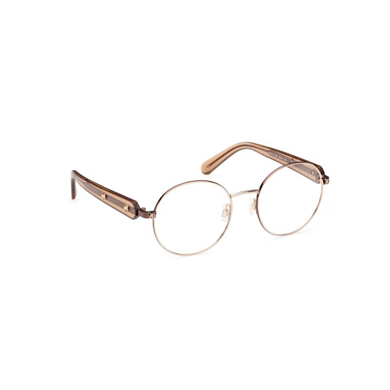 Swarovski SK5479 028 Rose Gold Metal Round Optical Eyeglasses Frame 52-19-140