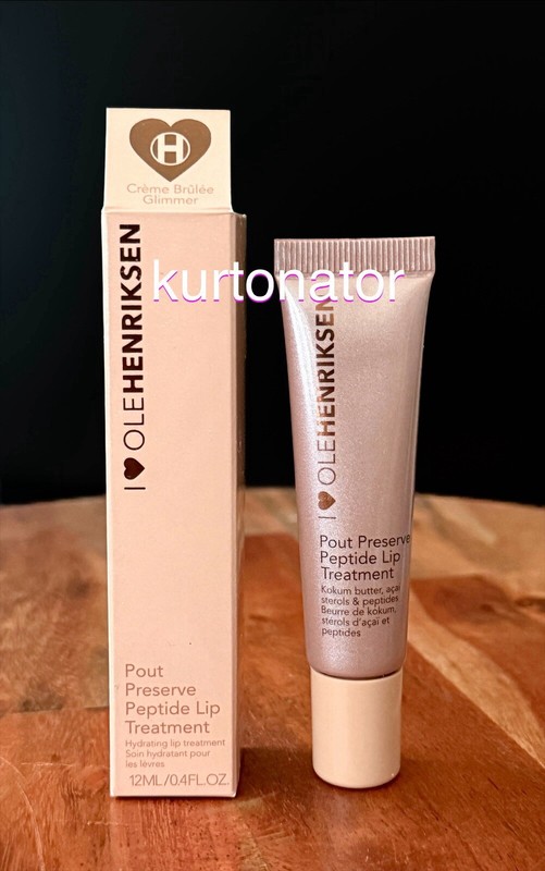 Ole Henriksen Pout Preserve CREME BRULEE GLIMMER Peptide Lip Treatment 0.4 fl.oz