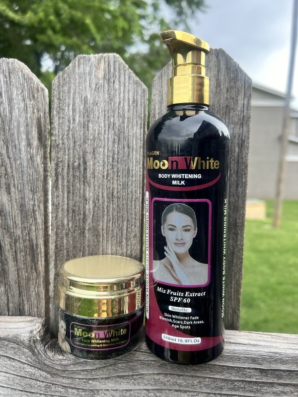Moon White Lotion And Face Cream Black Color