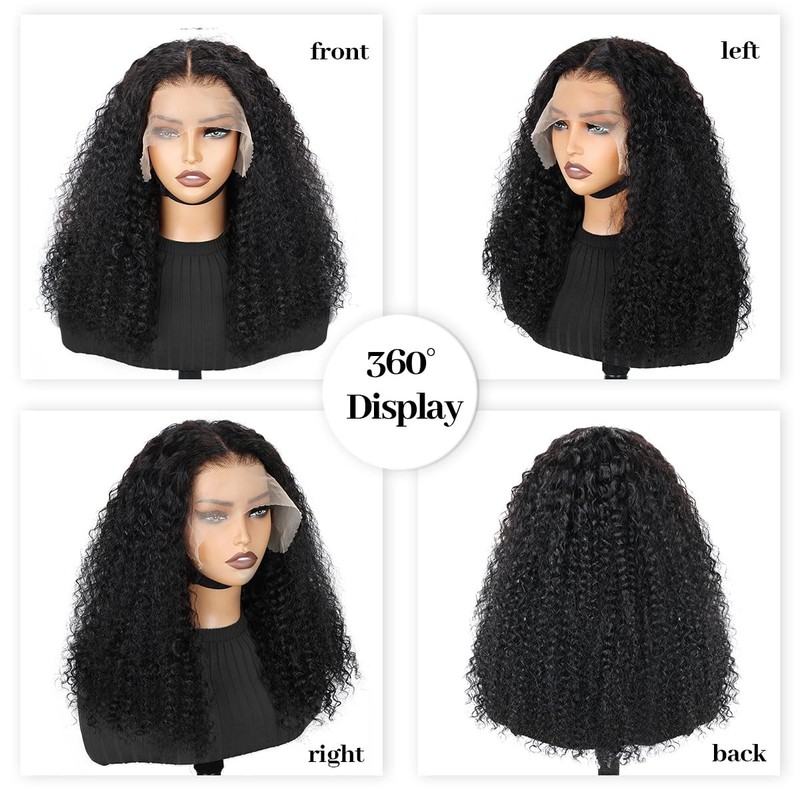 Beaudiva Kinky Curly Human Hair Wig 13X6 Lace Front Wigs Human Hair Afro gallery