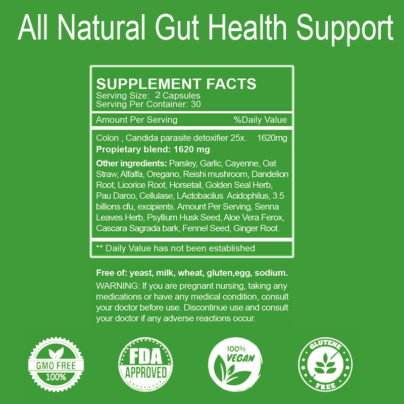 Colon Detox 25x Maximun Strength - Gut Support, Weight Loss, Constipation Relief gallery