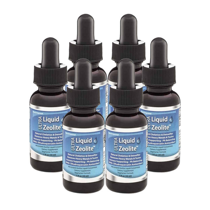 Liquified Zeolite Liquid Natural Detox Extra Strength 4pk + 2 FREE exp/2028