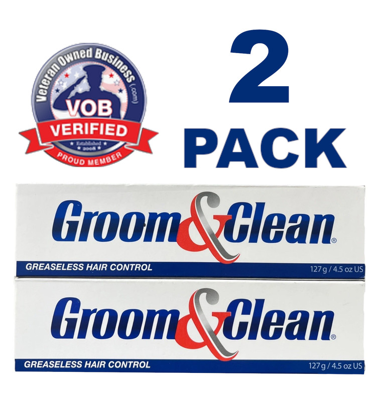 Groom and Clean Greaseless Hair Control 4.5 Oz (Pack of 2) EXP. DATE 01/2029