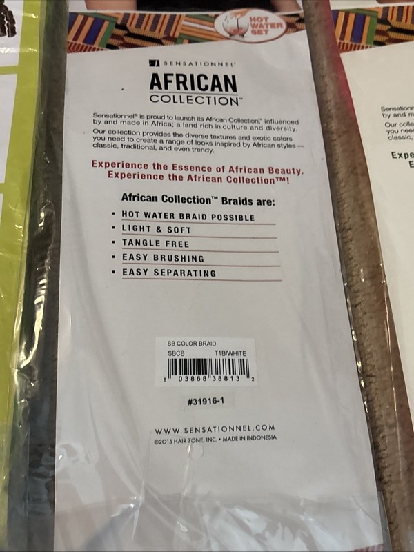 Sensationnel Braid Hair 24” African Collection NWT gallery