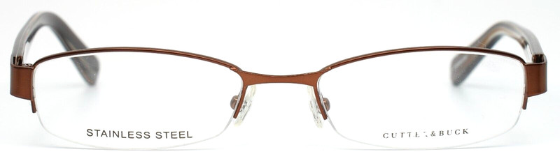 CUTTER & BUCK Baywood Walnut Brown Womens Oval Eyeglasses 52-18-135 'AS IS' gallery