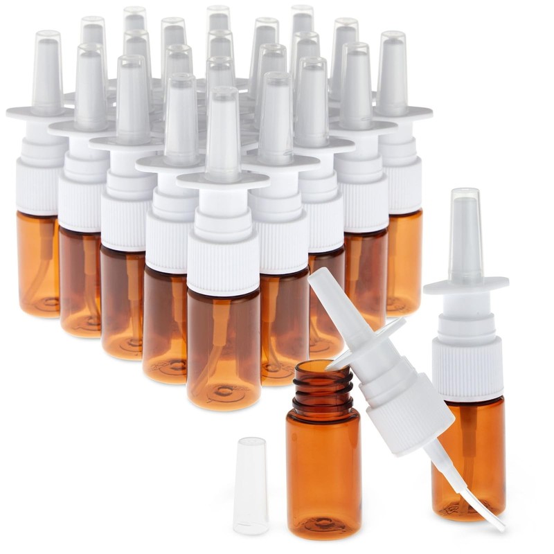 Nasal Spray Bottle – Pack of 24-0.35 fl oz (10 ml) Refillable Nasal Spray – A…