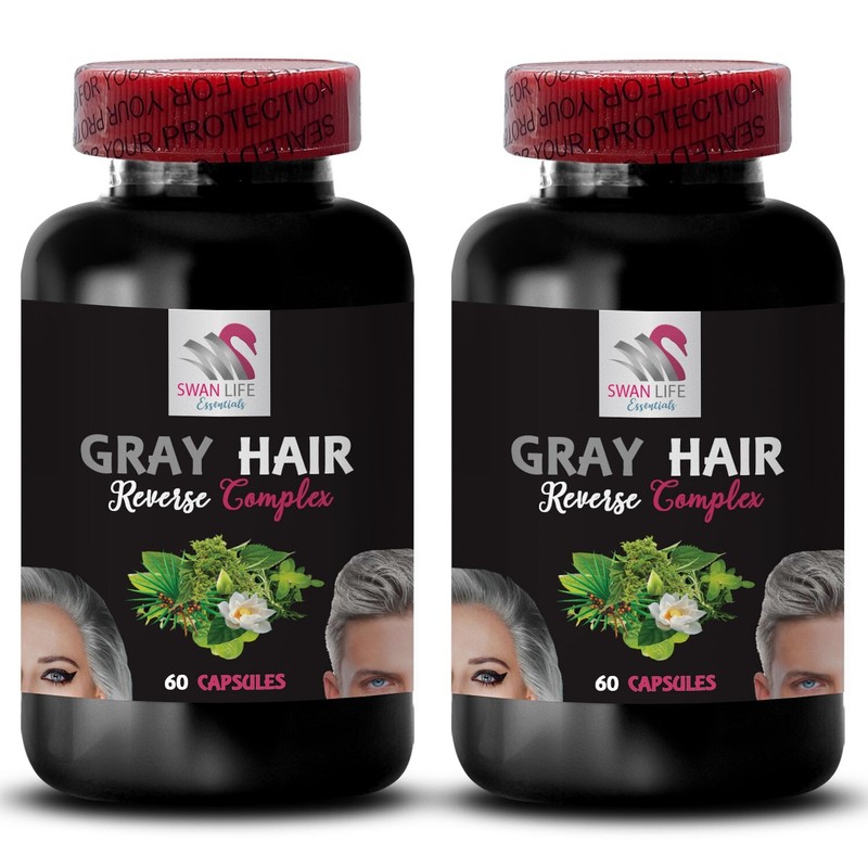 Timeless Color Mix – GRAY HAIR REVERSE – Youthful Hair Support 2 Bottles 120Cap