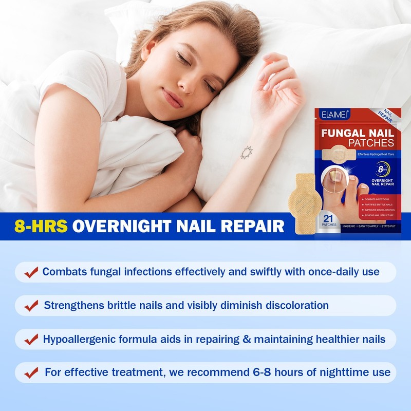 42 Pcs Fungal Nail Patches Extra Strength Toenail Fungus Treatment Overnight gallery