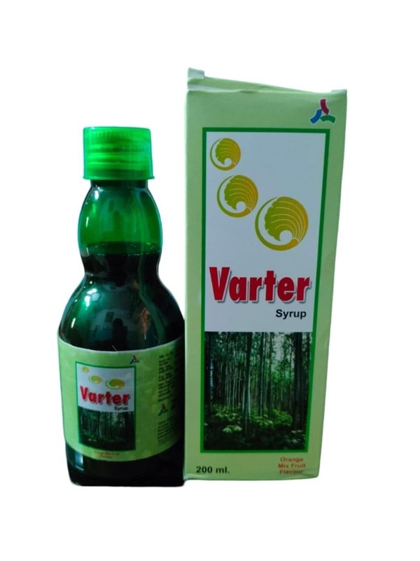 Varter Syrup: Herbal Supplement with Orange and Mixed Fruit Flavor – 200 ml