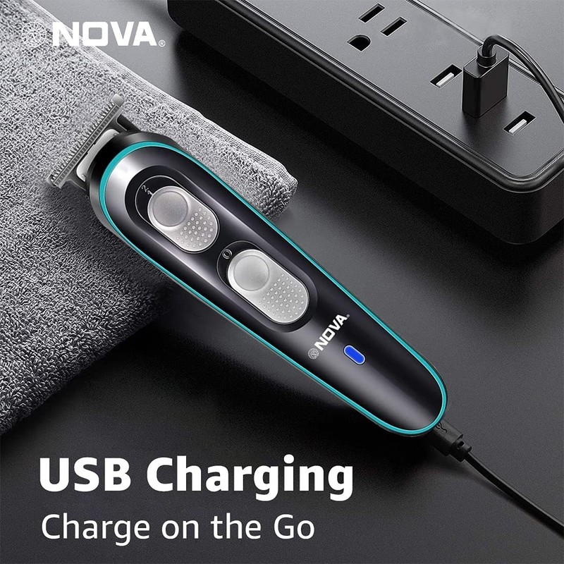 Nova NG 1144 Rechargeable: 120 Minutes Runtime Multi Grooming Trimmer for Men BL gallery