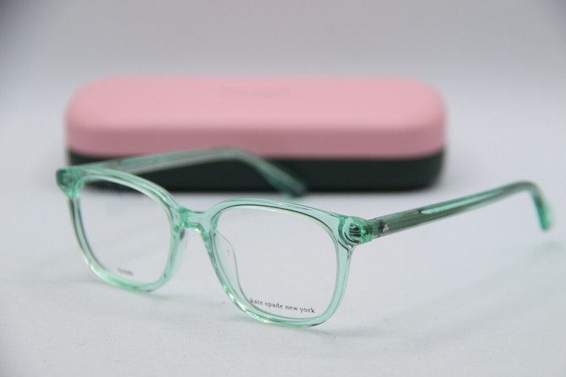 NEW KATE SPADE NEW YORK BARFI ZI9 CLEAR GREEN AUTHENTIC FRAME EYEGLASSES 47-15