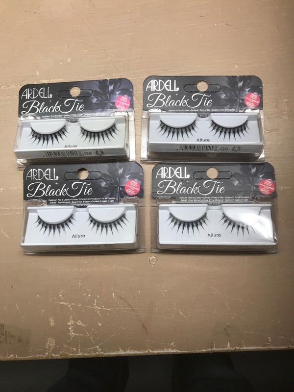 Lot Of 4 Packs Ardell Black Tie ALLURE False Eye Lashes
