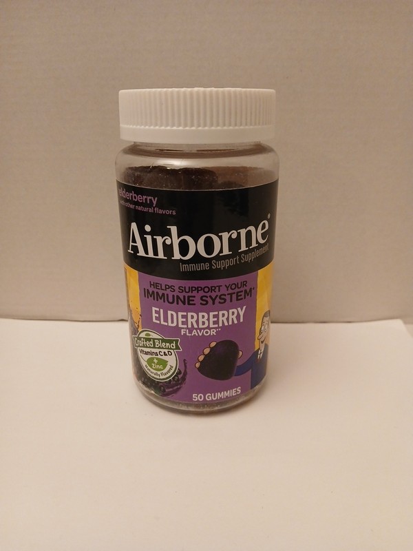 Airborne Elderberry + Zinc & Vitamin C Vitamin Gummy 50 Count