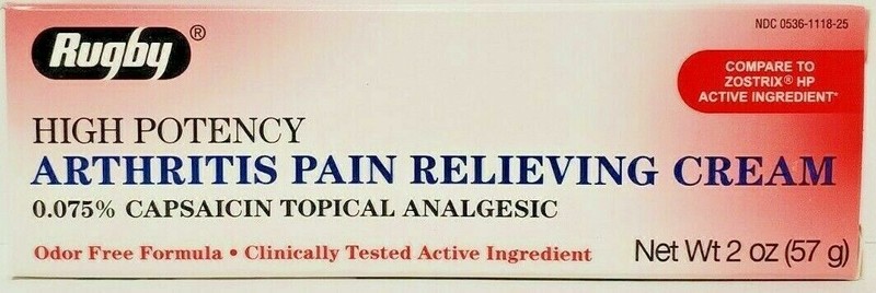 Capsaicin 0.075% Cream High Potency Arthritis Relief 2oz -Exp Date 05-2025
