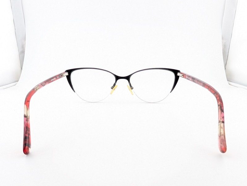 Wittnauer Eyeglasses, Frames Only, Evie, 51-17-135, Metal/Plastic, Black gallery