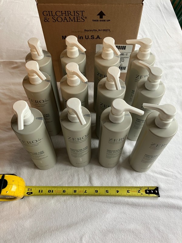 (12) Gilchrist & Soames Zero Naturally KIND Formulation Shower Gel Douche,15oz.
