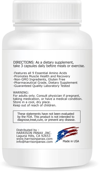 EAA Essential Amino Acids Muscle Growth Support Capsules, Pack of 5. gallery
