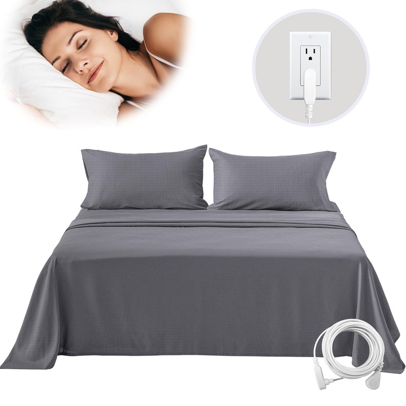 Silver Fiber Grounding Sheet 60 x 80 Inches Cotton/Silver Blend – Sleep Pain