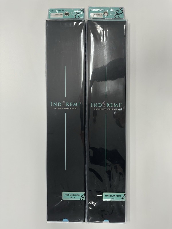 Bobbi Boss Indi Remi Fine Silky 14” 100% Human Hair Weaving Extension Color 1