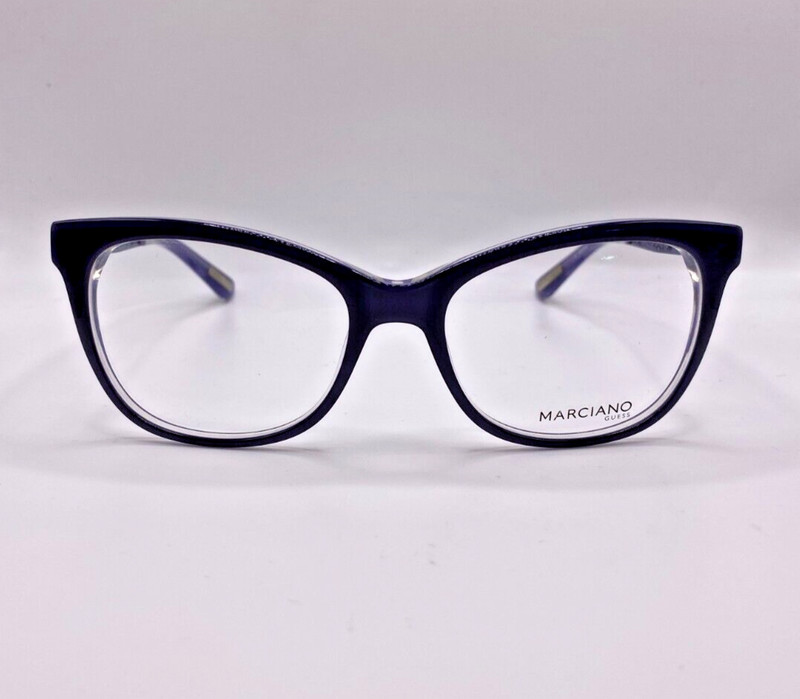 Marciano By Guess GM0268 090 Purple Plastic Cat Eye Eyeglasses Frame 53-17-135