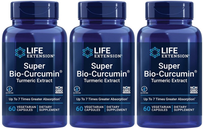 SUPER BIO- CURCUMIN TURMERIC EXTRACT JOINT HEALTH 400mg 180 Caps LIFE EXTENSION