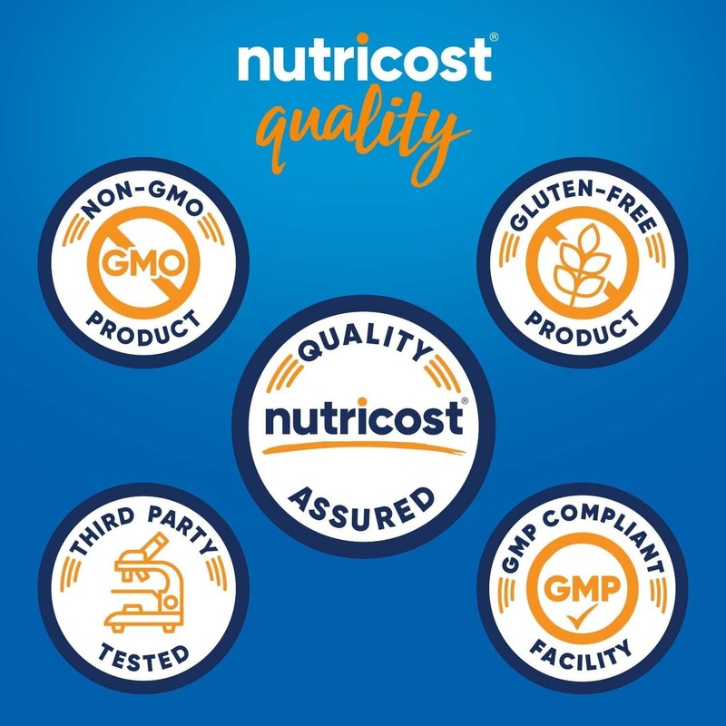 Nutricost Grass-Fed Whey Protein Isolate Vanilla 5 LBS Powder Non-GMO Gluten Fre gallery
