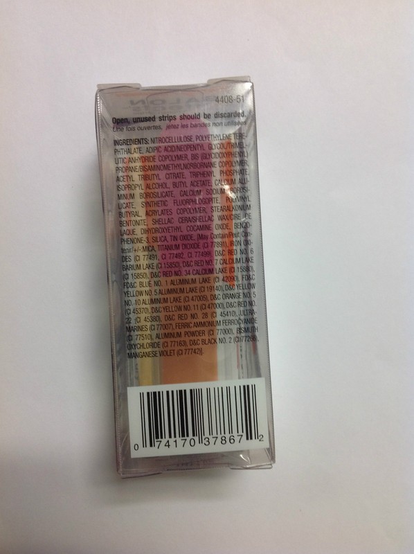 SALLY HANSEN SALON EFFECTS REAL NAIL POLISH STRIPS ( #420 SWEET TART-AN ) NEW. gallery