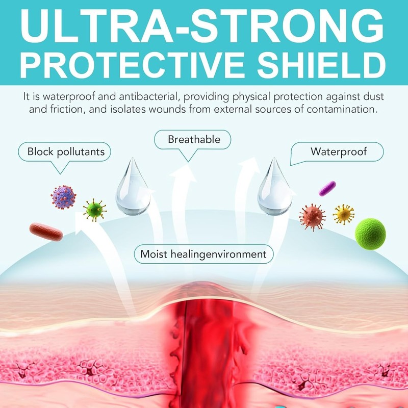 Eco-Friendly Hydrocolloid Tape 2in x 12ft - Hypoallergenic with Gentle Adhesion gallery