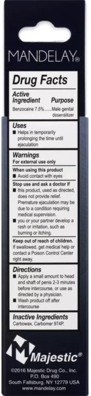 Unscented Male Genital Desensitizer Gel for Enhanced Sexual Endurance - 1.45 oz gallery