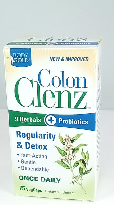 Colon Clenz 75 Veg Caps by Body Gold BB DATE 09/2028