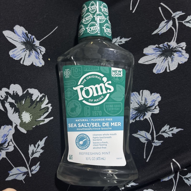 Sea Salt Mouthwash, Fluoride Free, Refreshing Mint, 16 fl oz (473 ml)