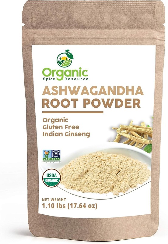 Organic Ashwagandha Root Powder – 1.10 lbs 17.64 oz | Resealable Kraft BagNon…