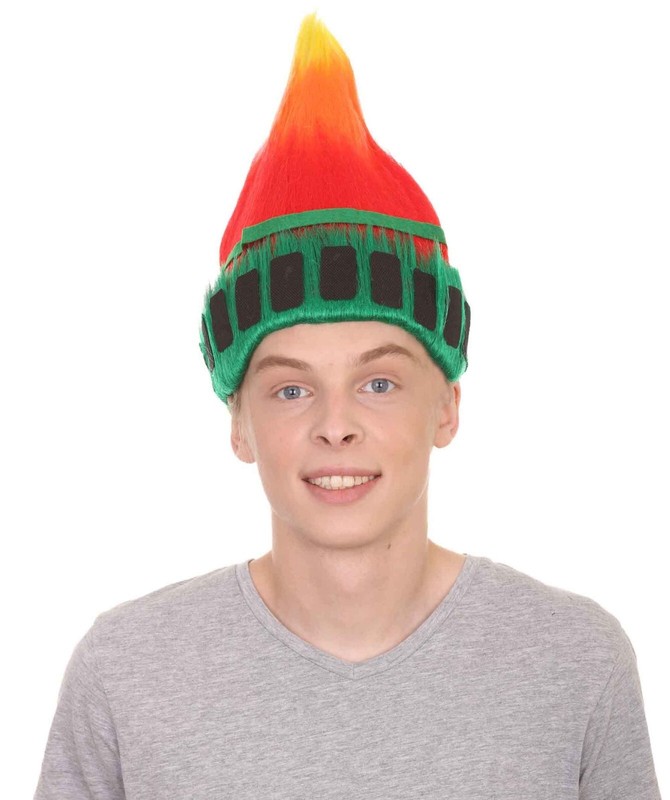 Liberty Torch Multicolor Fun Unisex Wig Premium Breathable Capless Cap HM-210