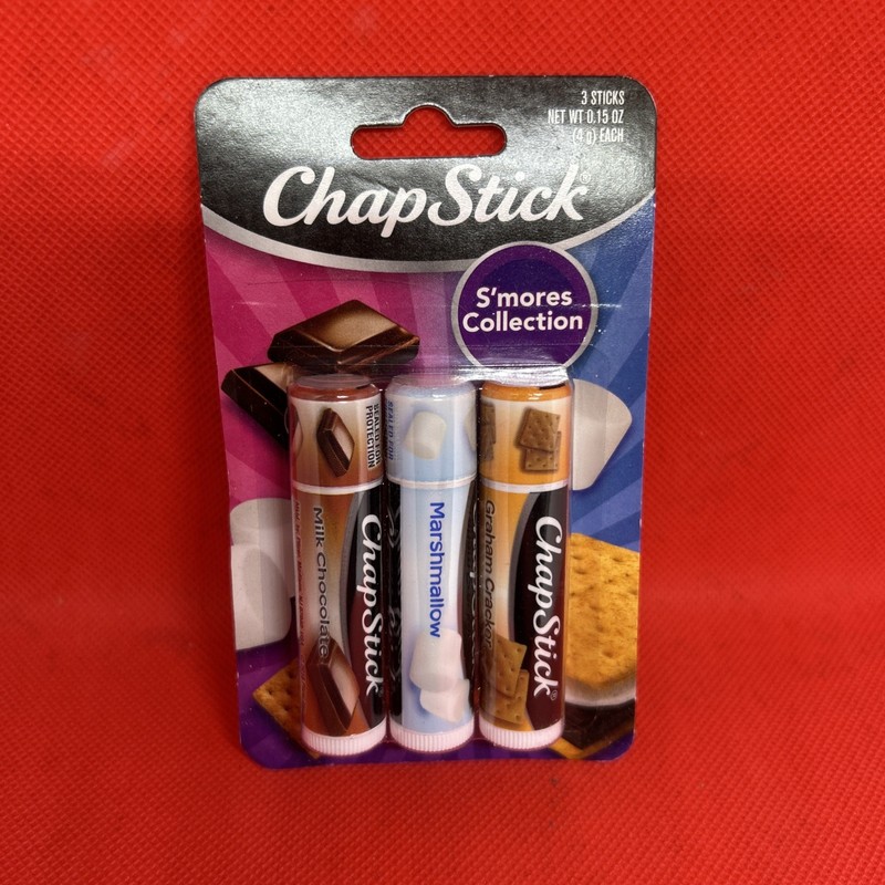 3-Pack ChapStick S’mores Collection Graham Cracker, Marshmallow & Milk Chocolate