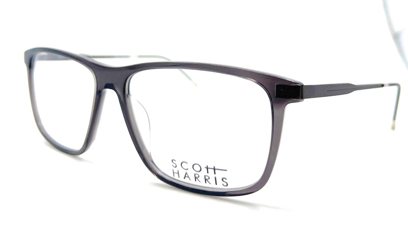 AUTHENTIC & NEW - SCOTT HARRIS SH-576 C3 54/14/140 - BLACK- EYEGLASSES & CASE gallery