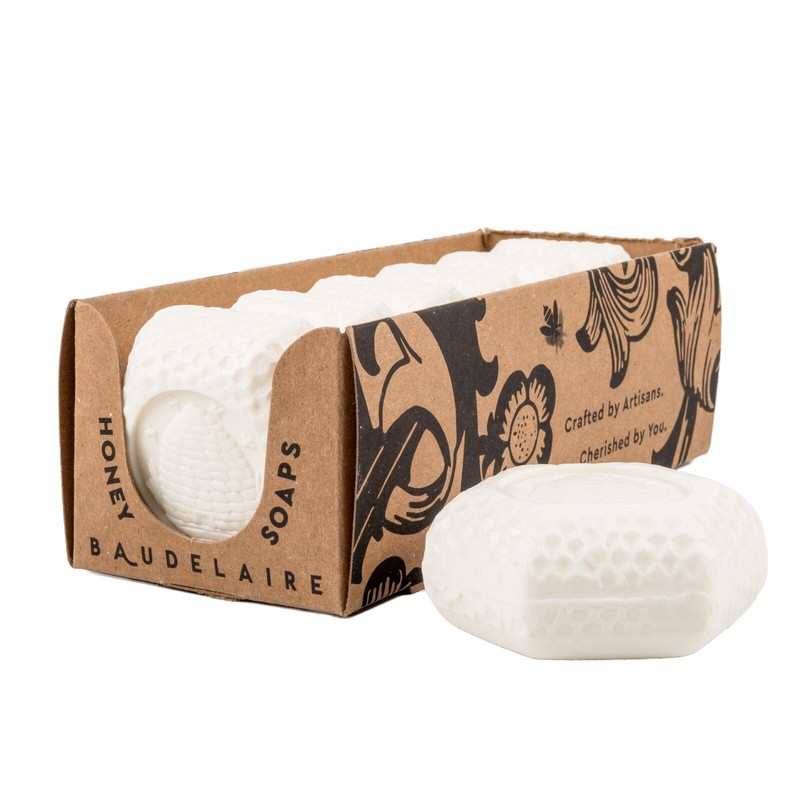 Baudelaire Honey Goats milk Soap 3.5oz each in a 6 Piece Box