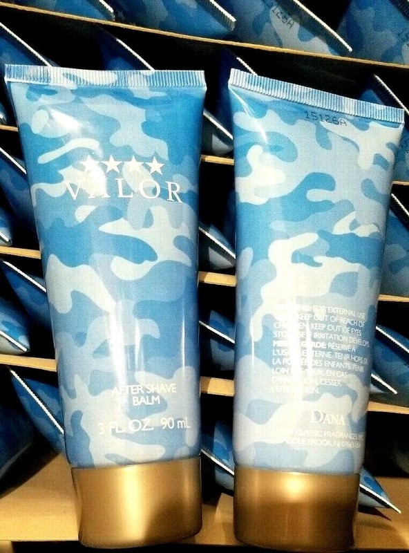 20 pk VALOR AFTERSHAVE BALM 3 fl oz each for MEN by DANA DISCONTINUED