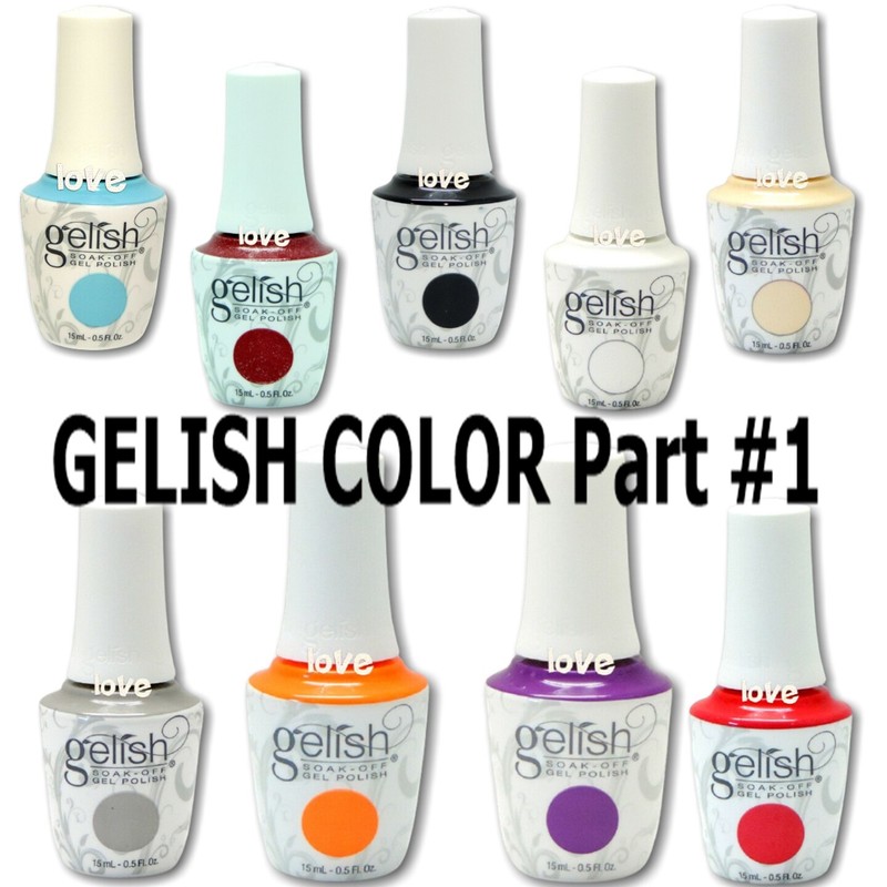 Harmony GELISH Gel Nail Polish Soak-off 0.5fl.oz Gel Color Part #1 /Choose Any