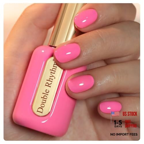 0.50 OZ Gel Polish Hema Free Same Color Same Bottle Golden Neon Light Pink